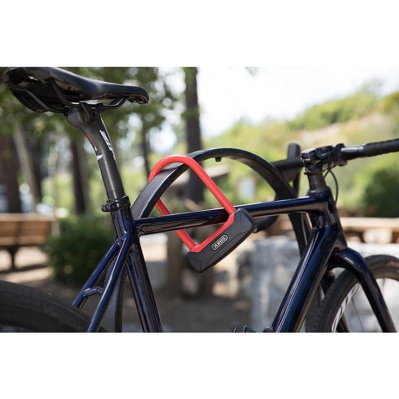 ABUS(アブス) GRANIT PLUS 640/150 BLACK/RED 美品 自転車