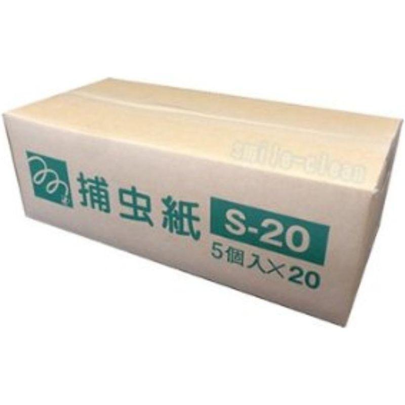 ムシポン捕虫紙　S-20　1ケース（5個×20小箱）