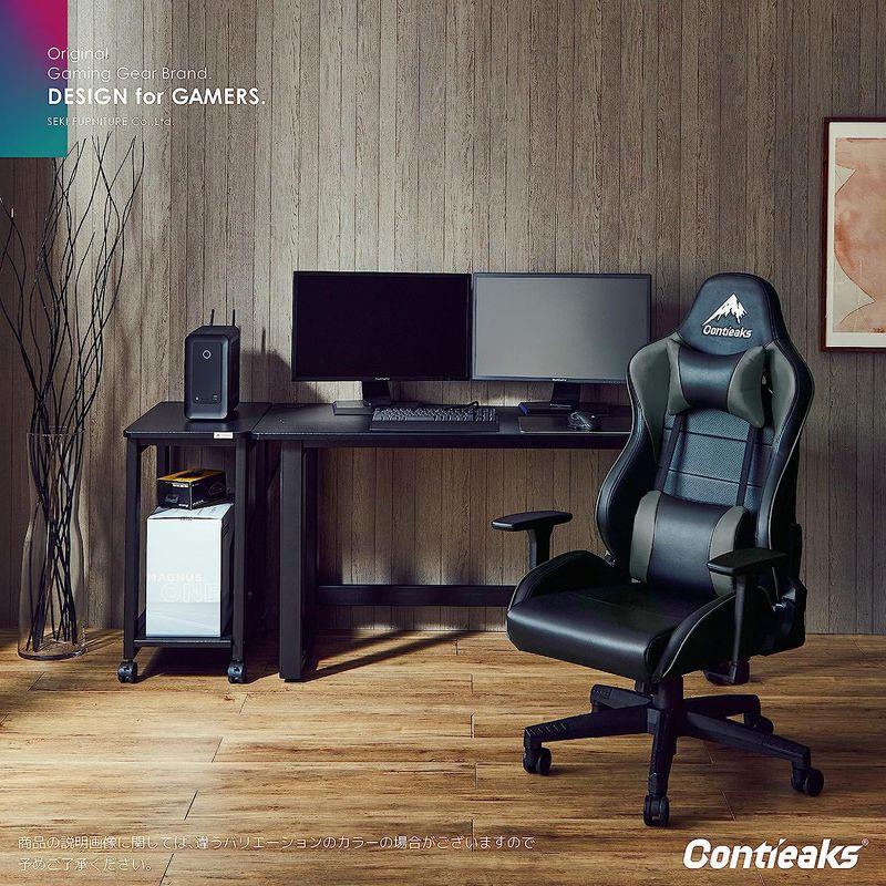 【値下げ】 Contieaks(コンティークス) ゲーミングチェア アイガー グレー 314480 【RI8268718776】(29684円)