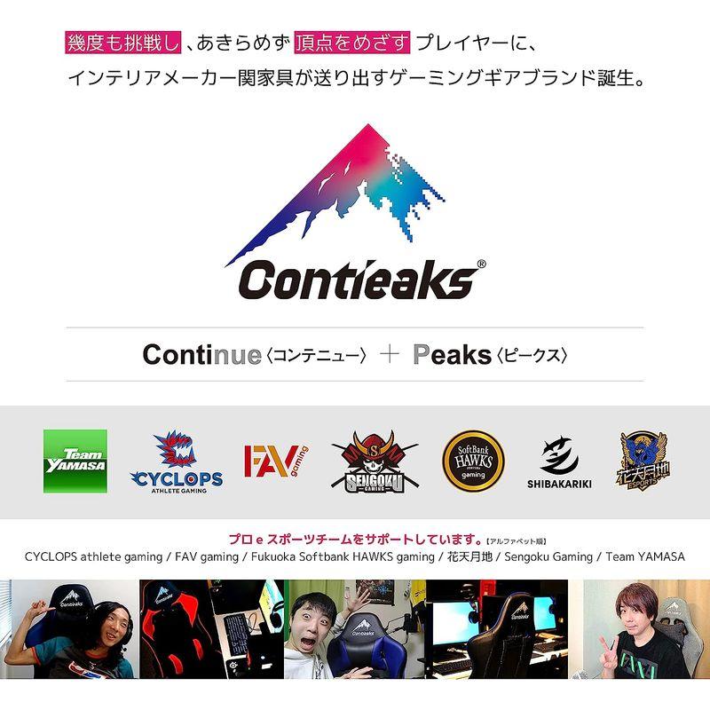 【値下げ】 Contieaks(コンティークス) ゲーミングチェア アイガー グレー 314480 【RI8268718776】(29684円)