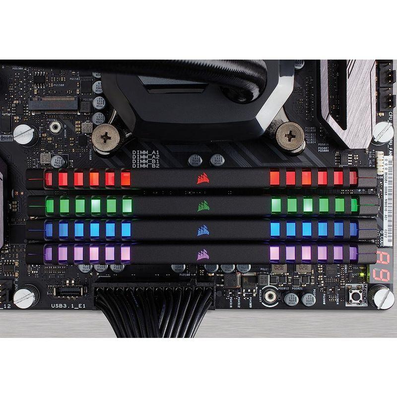 【美品】 Corsair Vengence シリーズ RGB LED搭載 DDR4 3466Mhz ハイエンドメモリーモジュール 32GB(8GBx4 【NAN7395707583】(26550円)