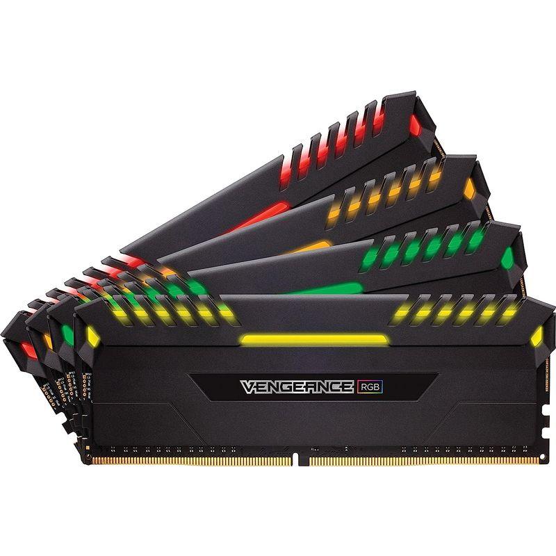 【美品】 Corsair Vengence シリーズ RGB LED搭載 DDR4 3466Mhz ハイエンドメモリーモジュール 32GB(8GBx4 【NAN7395707583】(26550円)