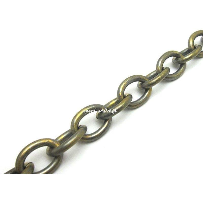 真鍮無垢（鋳物）DOUBLE CLIP WALLET CHAIN アズキ（BRASSブラス無垢イモノダブルクリップウォレットチェーンアズキ