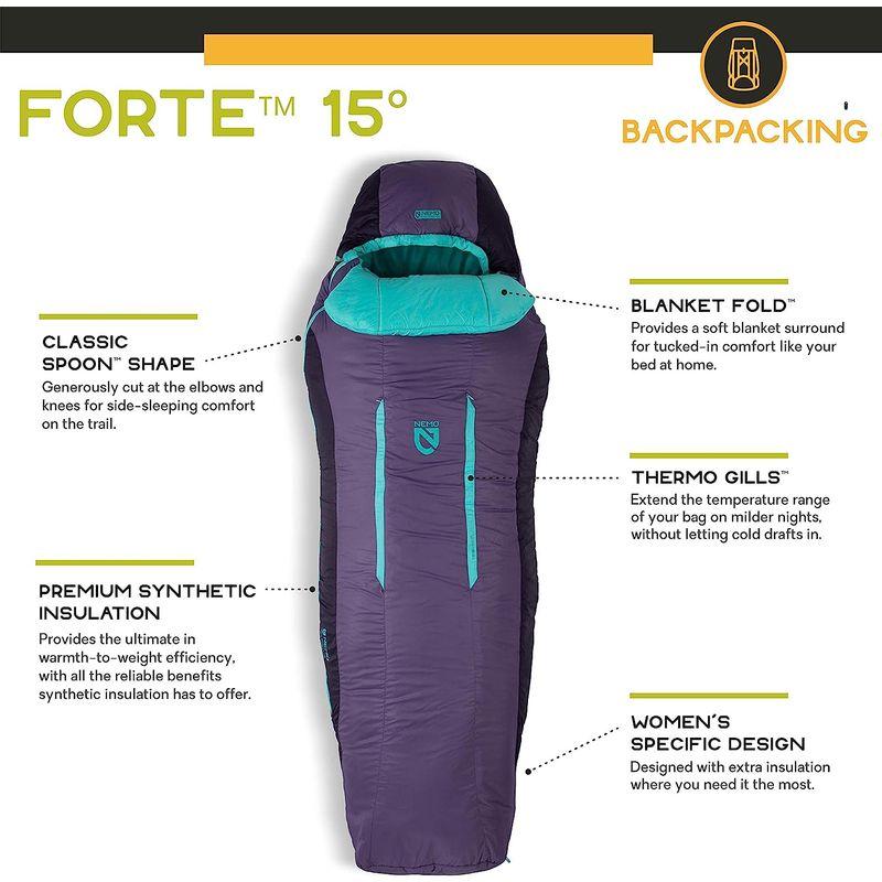 NEMO(ニーモ) FORTE フォルテ 20 Ws スリーピングバッグ -12℃対応 NM-FRT-W20 ニーモ FORTE フォルテ Ws スリーピングバッグ NM FRT W20