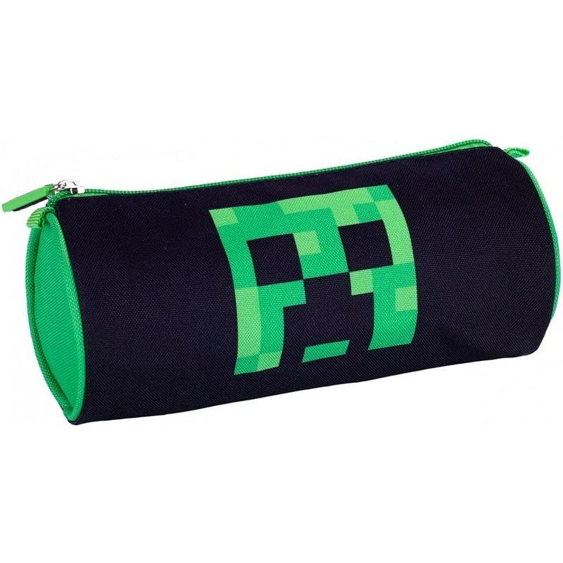 2264 マインクラフト ペンケース ペンシルケース 筆箱 文具ケース 文房具入れ 円筒形 Minecraft pencil case 並行