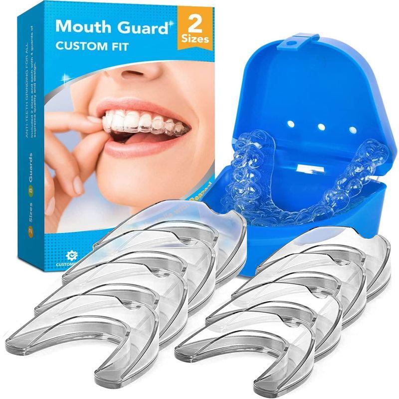 マウスピース 歯ぎしり いびき 対策 防止 グッズ 睡眠 スポーツ 自分に合わせて 成形 できる ナイトガード デンタルガード 8個（L・M
