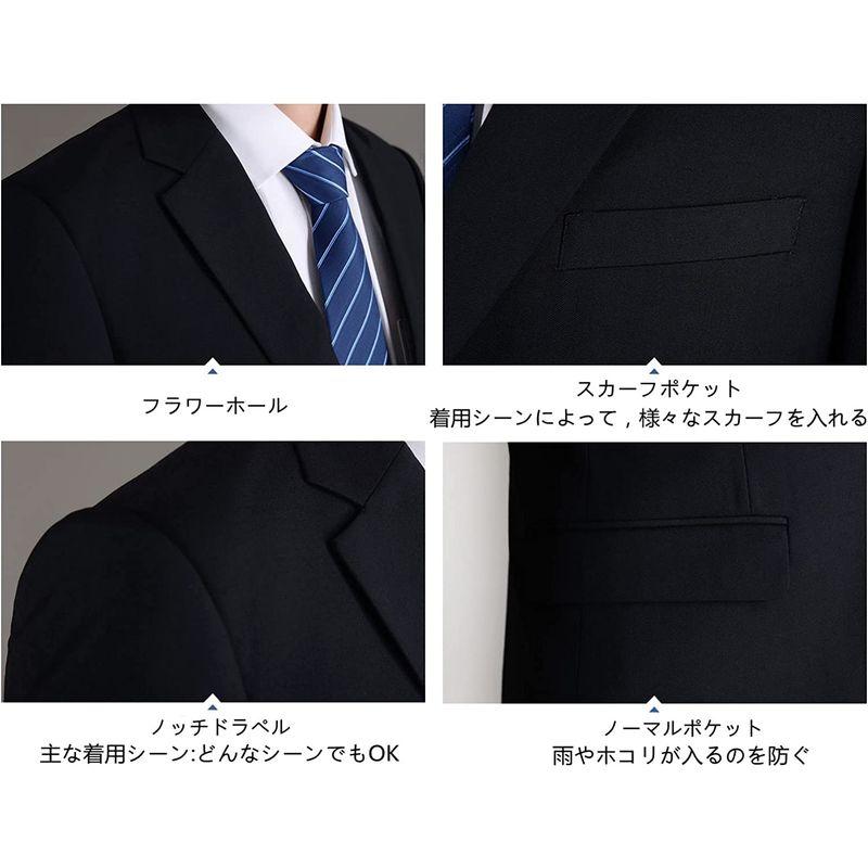 本格派ま！メンズ スーツ 大きいサイズ ビジネス無地 スリーピース