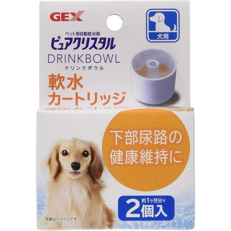 かわいい～！」「かわいい～！」GEX ピュアクリスタル ドリンクボウル 軟水カートリッジ犬用 2個×24個セット 食器、餌やり、水やり用品 