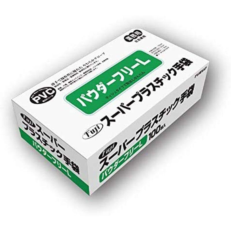 フジナップ　フジ　スーパープラスチック手袋　L　100枚×30箱