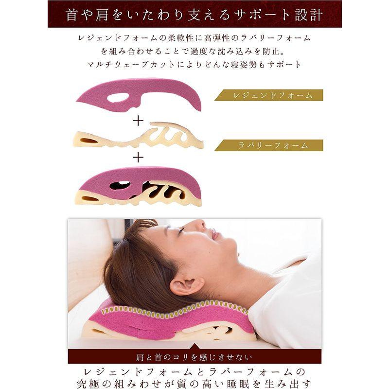 KURABO×ASMOT 日本製 低反発 快眠 安眠枕 スリープマージピロー カバー