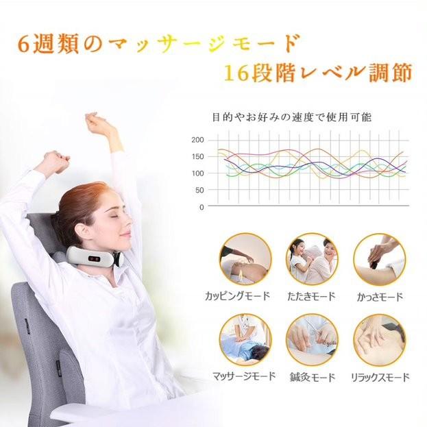 SQIAO首マッサージャー ネックマッサージャー マッサージ 器 首・肩・腰・ 肩こり ストレス解消 家庭用＆職場用＆車用 不眠症改善、多機能(USB充電式) |  | 01