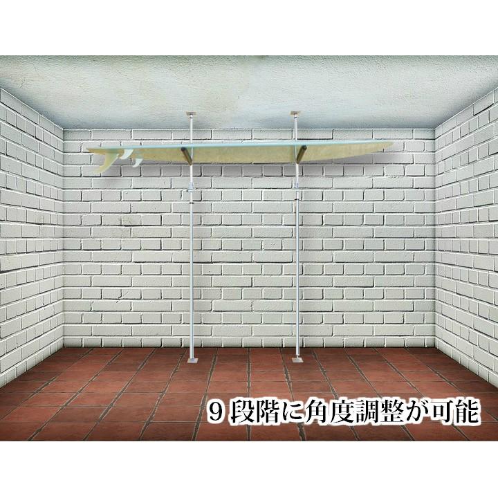 サーフボードラック 突っ張り棒 3m 縦 ツッパリ君 ロングボード 固定平行アームセット 収納 長い 180cap オーシャンデプトyahoo 店 通販 Yahoo ショッピング