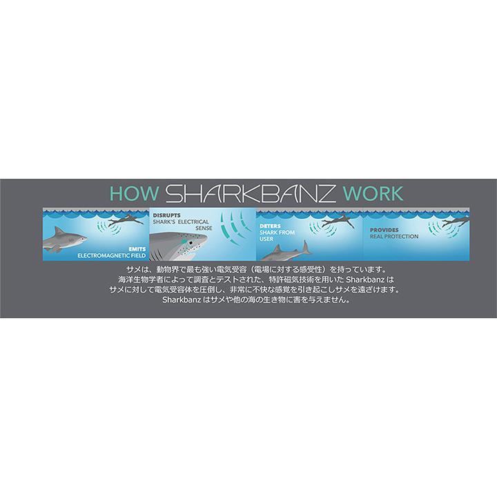シャークバンズ 2 SHARKBANZ サメ避けバンド 磁気 フリーサイズ 足首用