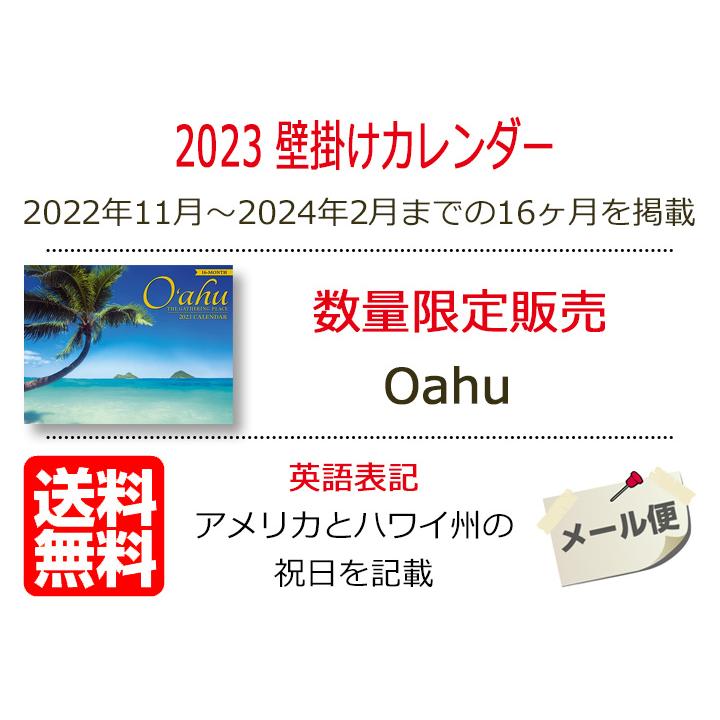 2024年 HAWAII 書き込み 卓上＆壁掛け カレンダー 2024 ハワイ③
