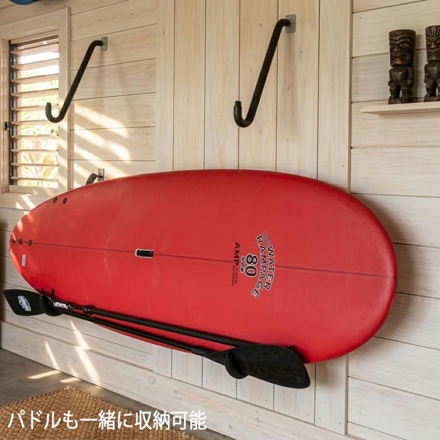 サーフボードラック 横置き スタンドアップパドルボード用 壁掛け