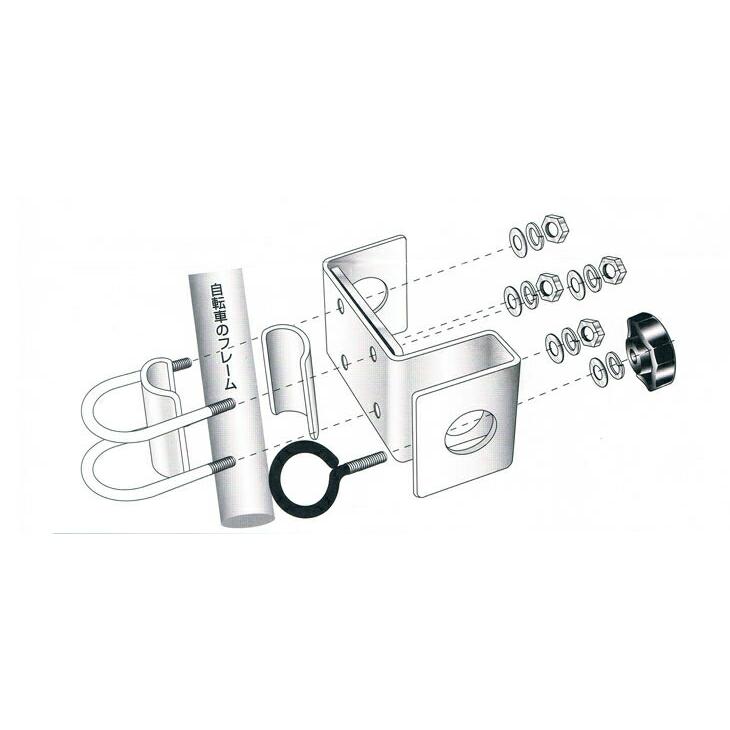 サーフボードキャリア サーフボード 自転車 Rainbow レインボー 交換パーツ ベースプレート2個＆ネジパック