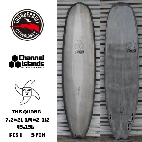「人气商品」 THUNDER BOLT TECHNOLOGIES × CHANNEL ISLANDS SURFBOARDS(サンダーボルトテクノロジー×チャンネルアイランドサーフボード) THE QUONG TEXALINM CARBON 7.2 【CE2303649546】(82708円)