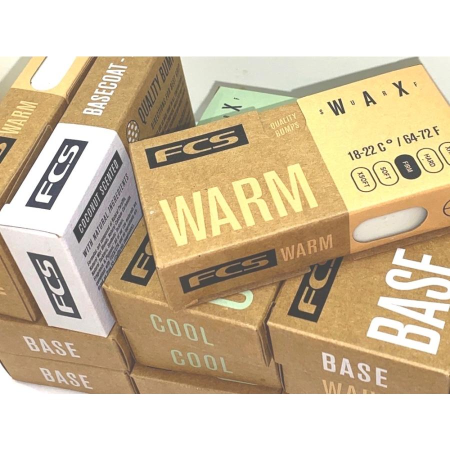 FCS SURF WAX 5個セット BASE TROPICAL WARM COOL COLD サーフィン｜oceanglide