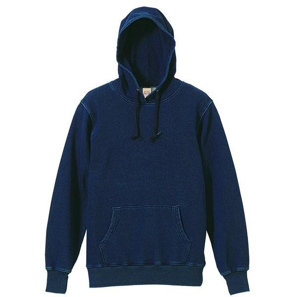 インディゴ染め スウェットプルパーカー CB3907 XLサイズ 11oz