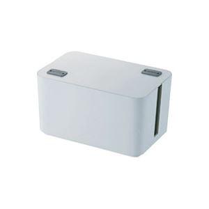 （まとめ）エレコム ELECOM ケーブルボックス4個口 EKC-BOX002WH 〔×3セット〕