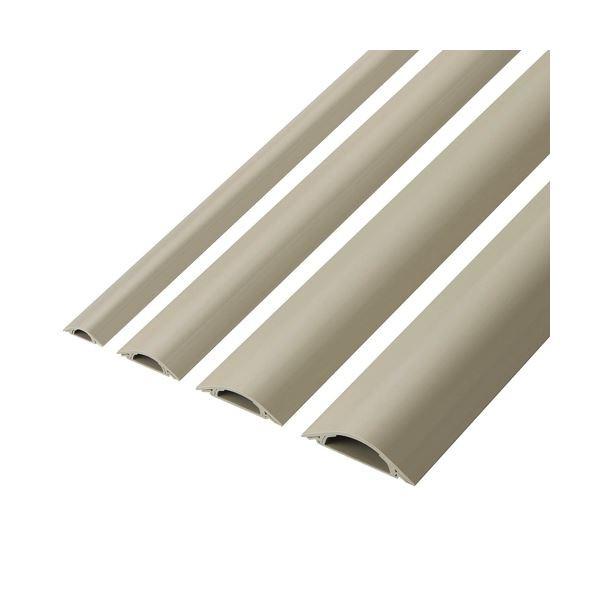 （まとめ） エレコム 床用モール 幅45mm×長さ1m ベージュ LD-GA1307 1本 〔×10セット〕
