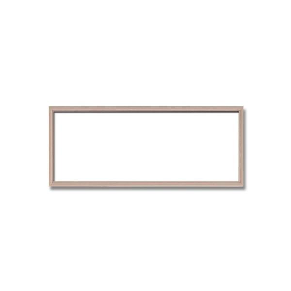 〔長方形額〕木製額 縦横兼用額 カラー4色展開 カラー長方形額（450×200mm） ピンクベージュ