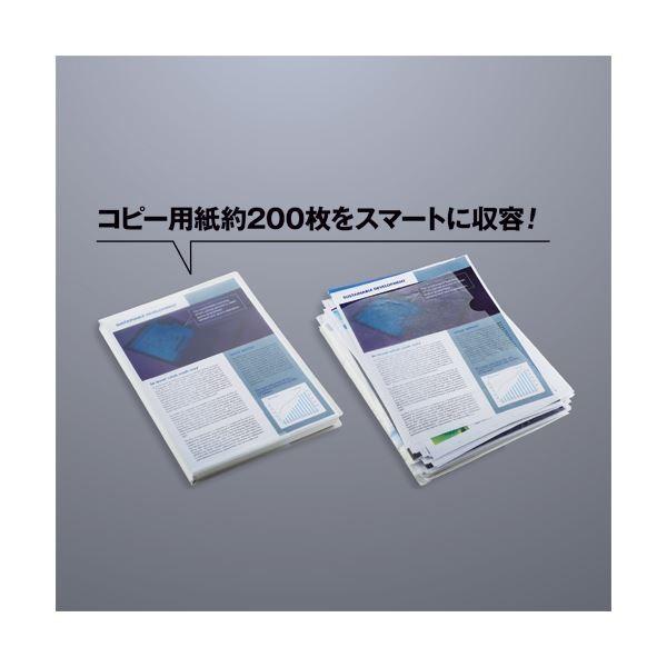 まとめ）TANOSEE再生クリアホルダー(角まる・マチ付) A4 クリア 1