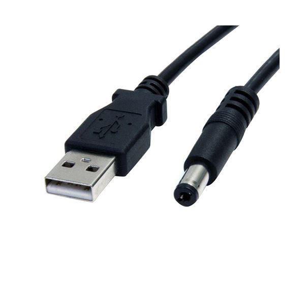 （まとめ）StarTech USB-5VDC電源供給ケーブル 91cm DCプラグ(外形5.5m 内径2.1mm) ブラック USB2TYPEM 1本〔×10セット〕