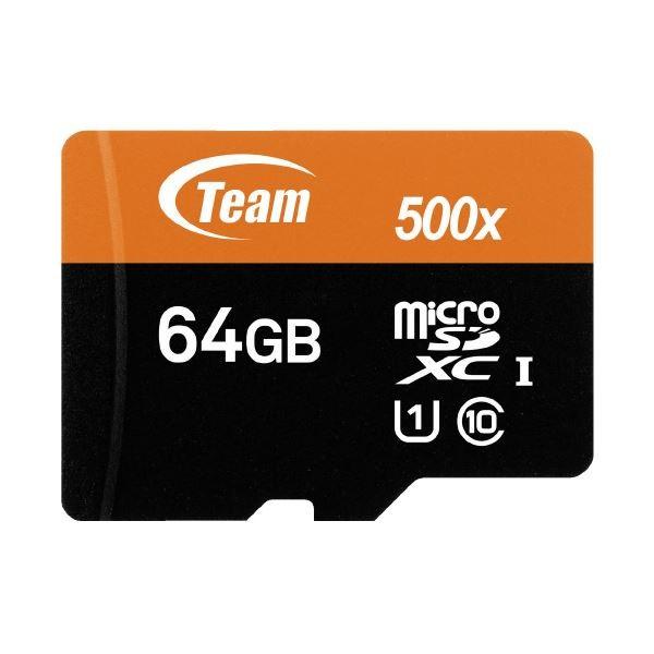 （まとめ）TEAM microSDXCカード 64GB TUSDX64GUHS03（×20セット）