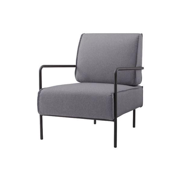 お買い得！ ラウンジチェア グレー 完成品 【A7192434048】(25824円)