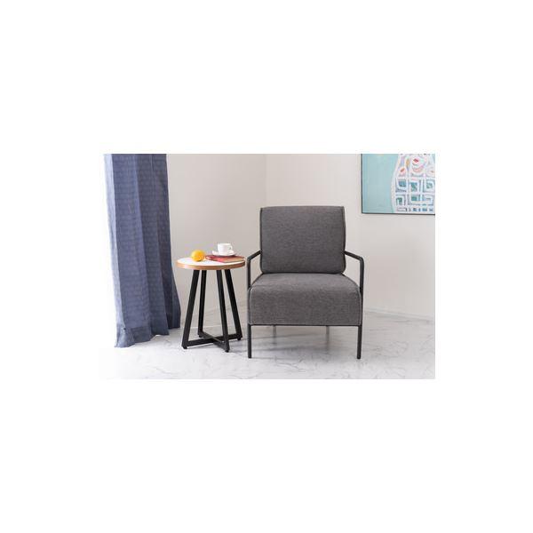 お買い得！ ラウンジチェア グレー 完成品 【A7192434048】(25824円)