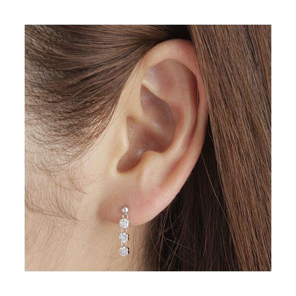 [即日発送] 0.6ctダイヤスリーストーンピアス 【JSB7001050042】(25137円)