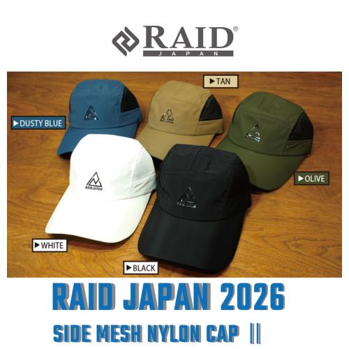 RAIDJAPAN レイドジャパン サイドメッシュキャップ　未使用送料無料 RAID JAPAN（レイドジャパン） 【ご予約商品・納期7~8月下旬】レイド