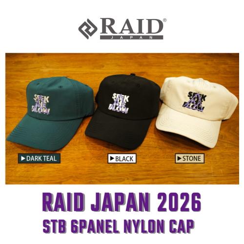 レイドジャパン　STB 6パネル ナイロンキャッブラック RAID JAPAN（レイドジャパン） STB 6パネル ナイロンキャップ