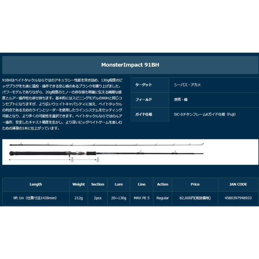 【メーカー取り寄せ商品・納期1か月】リップルフィッシャー　モンスターインパクト91BH　Ripple Fisher Monsterimpact 91BH_1