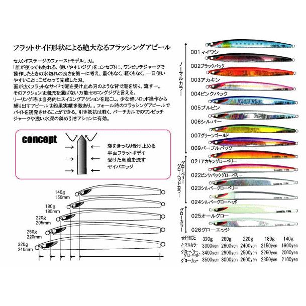 331) セカンドステージ ヤイバ 刃 yaiba 140g : 鶴ヶ島タックル