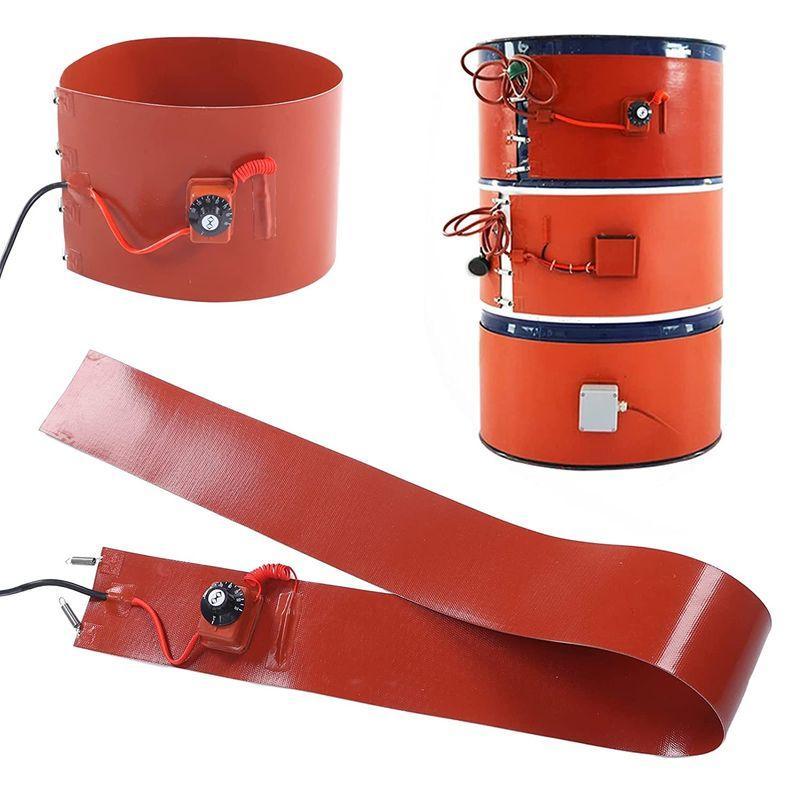 ViaGasaFamido バレルウォーマー、200l シリコンヒーターパッドドラム、バレルヒートパッド 1000w 30?150℃ メタル