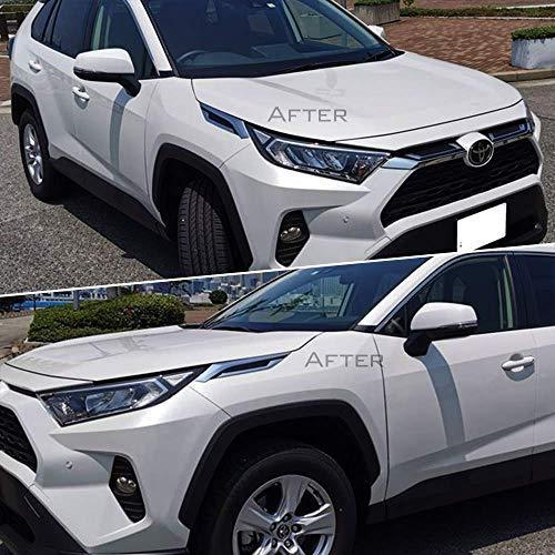 正規品 新型 Rav4 50系 ヘッドライトトリム メッキ カーボン調 ガーニッシュ 外装 カスタム パーツ 高い品質 Turningheadskennel Com