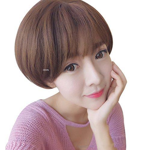 翌日発送可能 メンズアクセサリー Lesun 耐熱ウィッグ ショートボブ 個性的フルウィッグ ゆるふわ シースルーバング 微巻 パーマ 耐熱 女性可愛いストレート ナチュラルカール フ Www Threeriversofs Com