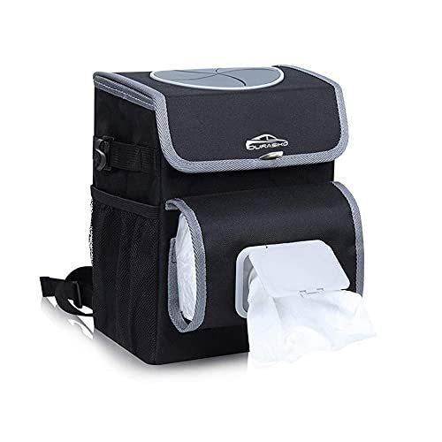 Durasiko 車用ゴミ箱 車用収納ケース 折り畳み式 蓋つき 取り外し可能防水袋 倒れない 大容量 耐久性 防水 収納簡単 洗濯可能 省スペース オンライン限定商品