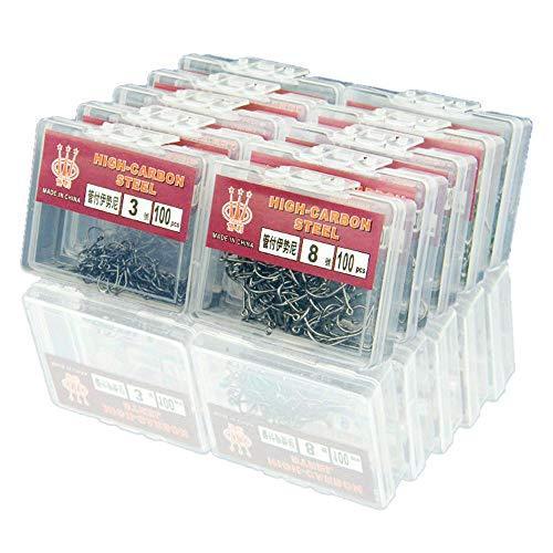 10 Off May 1 釣りフック 釣り針 フィッシュフック 伊勢尼 スチール 管付き 高炭素鋼 高耐食性 13サイズ選べる 100本 お徳用釣り針セット 収納ボ 釣り針 Www We Job Com