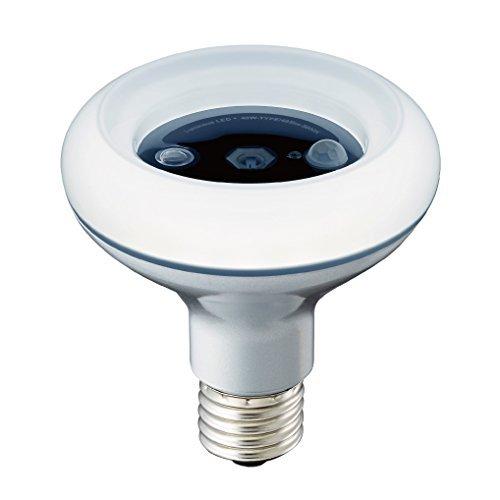 ルミナス LED電球 トイレ消臭 昼白色 人感センサー付 40W相当 LDDR-40NHS クルミ