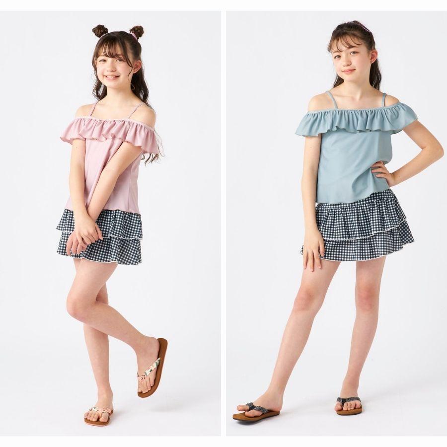 特別価格 専用 水着 キッズ オフショルセパレート水着 海 プール リゾート水着