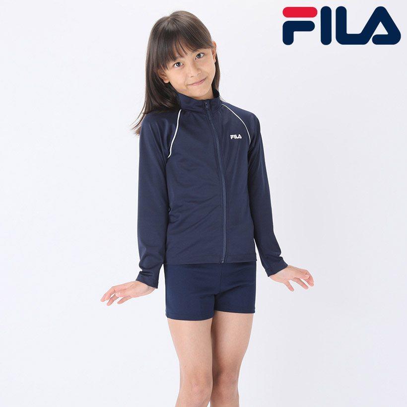 8 22 25ポイント15倍 ラッシュガード 水着 長袖 キッズ ガールズ 女の子 脱ぎやすい ファスナー 伸縮 Uv 日焼け対策 水遊び フィラ Oceanweb Paypayモール店 通販 Paypayモール