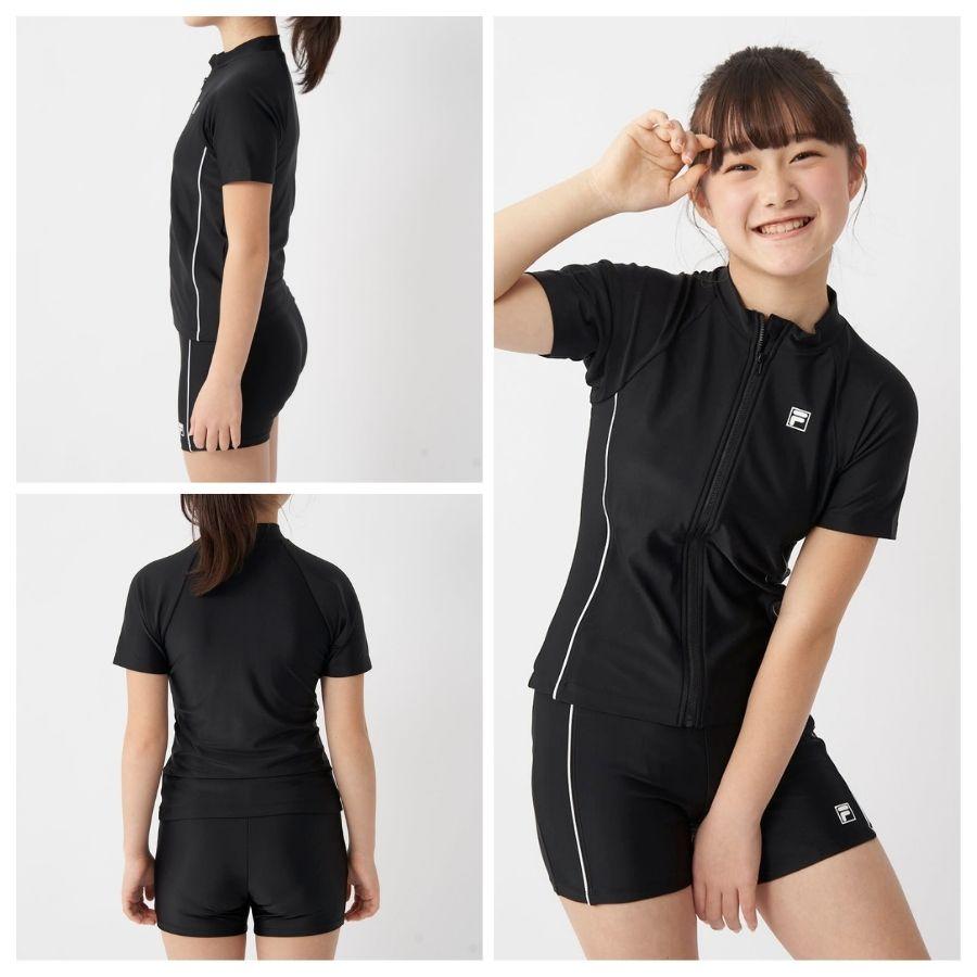 FILA スクール水着 子供キッズ セパレート 半袖 女子 男子 UV FILA スクール水着 子供キッズ セパレート 半袖 女子 男子 UV