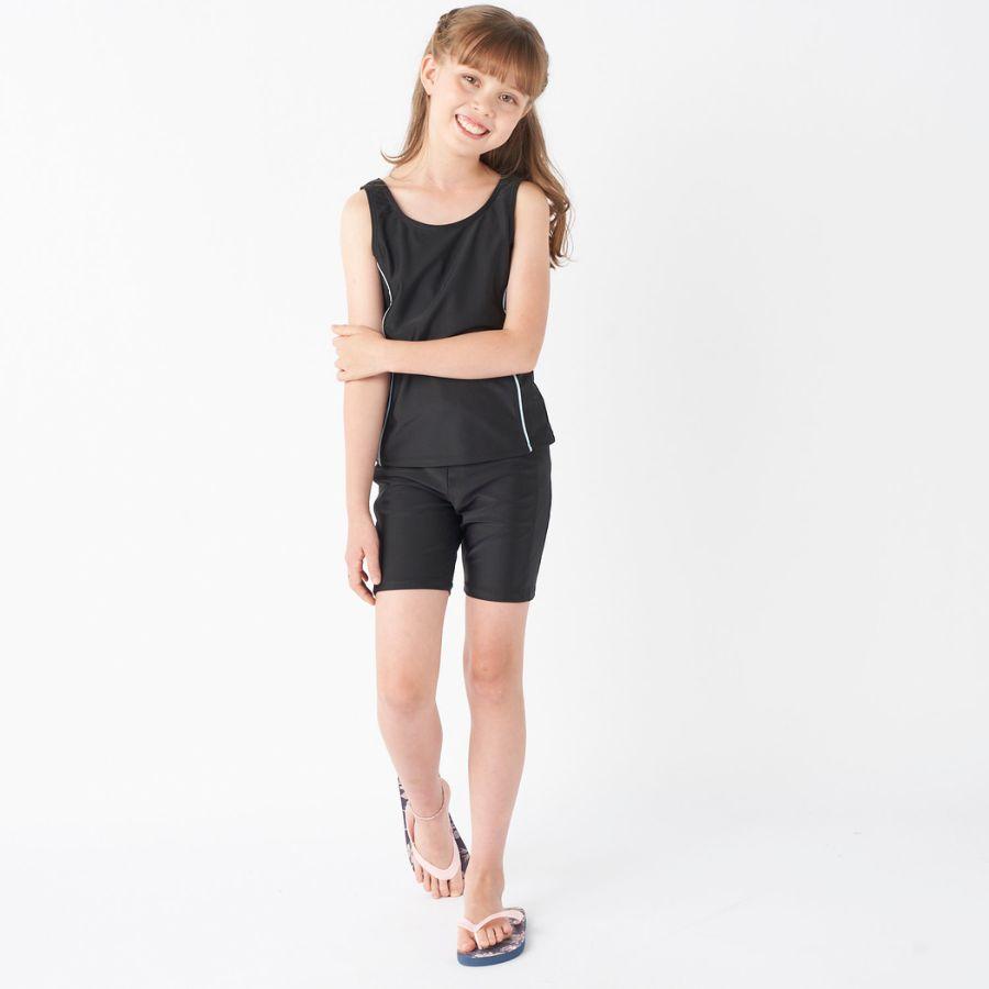 スクール水着 女子 子供 セパレート キッズ 女の子 子ども UVカット 小学生 中学生  入学準備 大きいサイズ めくれ防止 130 140 150 160 170 180 176131 SALE | キッズ | 11