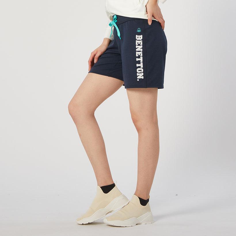 レディース 水陸両用ショートパンツ 水着ボトム 水着パンツ 単品パンツ Benetton ベネトン ジャージパンツ ショートパンツ ネイビー 26クリアランスセール Oceanweb Paypayモール店 通販 Paypayモール