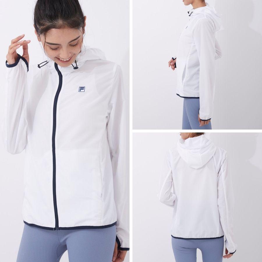FILA ラッシュガード レディース 長袖 uvカットパーカー 日焼け