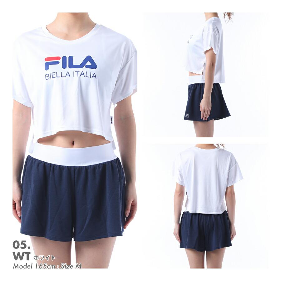 【SALE】レディース 水着 4点セット FILA フィラ  ロゴＴシャツ ブラック ビキニ ショートパンツ 229704｜oceanweb-store｜10