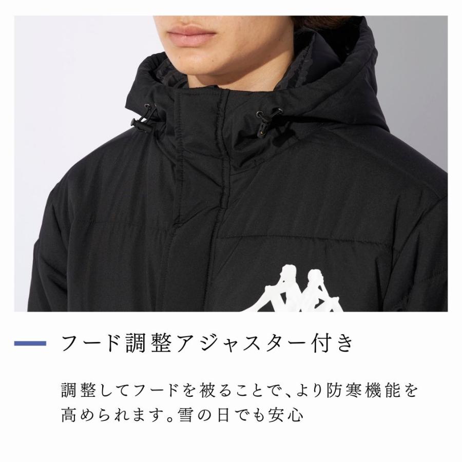 Kappa ダウンジャケット ベンチコート メンズ KAPPA 中綿ロング Kappa ダウンジャケット ベンチコート メンズ KAPPA 中綿ロング